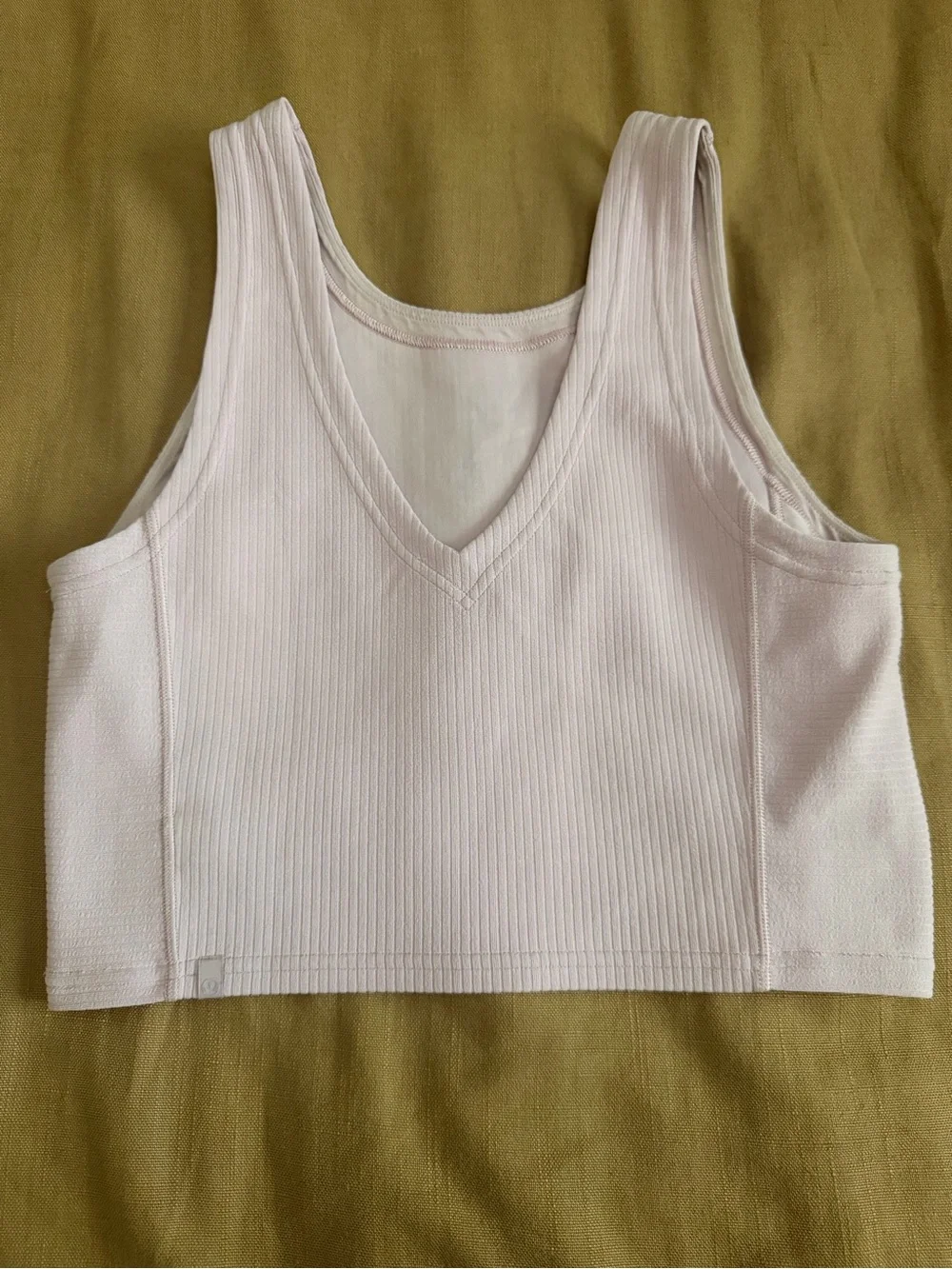 lululemon athletica Ribbed Crop Tank - Light Pink